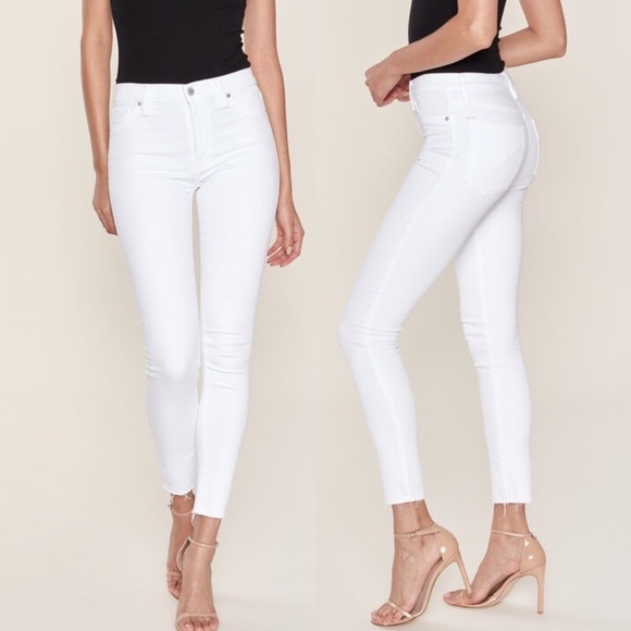 hudson white skinny jeans